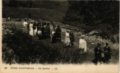 Folklore - Auvergne - Un Bapteme - Types