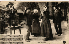 Folklore - Auvergne - La Bourrée - Vis-a-Vis