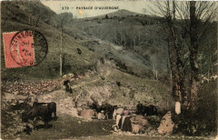 Folklore - Auvergne - Paysage d'Auvergne