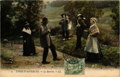 Folklore - Auvergne - La Bourrée - Types