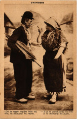 Folklore - Auvergne - Couple - Types