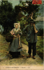 Folklore - Auvergne - Types - Paysans