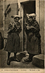 Folklore - Auvergne - Types - Le Gouter - The Lunch