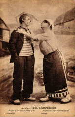 Folklore - Auvergne - Couple - Types