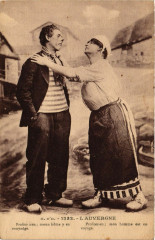 Folklore - Auvergne - Couple - Types