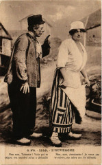 Folklore - Auvergne - Couple - Types
