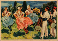 Folklore - Provence - Danse de Salon-de-Provence - Selounenco