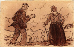 France - Folklore - Pays Basque - Retour du Marché