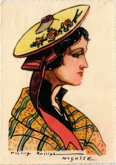 France - Folklore - Nicoise - Jeune Fille
