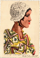 France - Folklore - Porteloise - Jeune fille