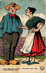 France - Folklore - Types - Couple - Griff