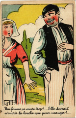 France - Folklore - Jeune Fille et Homme - Griff