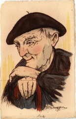 France - Folklore - Meditation - Vieil Homme
