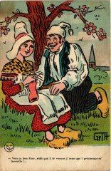 France - Folklore - Femme et Homme - Types
