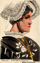 France - Folklore - Bretonne - Jeune Fille