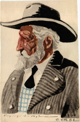France - Folklore - Corse - Vieux Homme