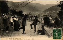Types d'Auvergne - La Bourrée - Folklore - Types