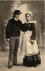 Mariés de Bannalec - Etude de Costumes - Folklore - Types