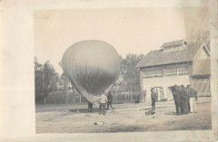 Theme Aviation  Carte Photo D'Une Montgolfiere Ballon