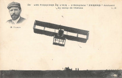 Aviation Les Pionniers De L'Air Aeroplane Farman Evoluant Camp De Chalons