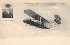 Aviation Pionniers Air Aeroplane Systeme Wright Pilote Par Lambert