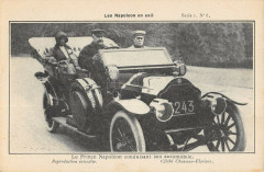 Theme Automobile Le Prince Napoleon Conduisant Son Automobile Exil