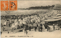 Biarritz vue generale de la Grande Plage France à Biarritz