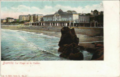 Biarritz La Plage et le Casino France à Biarritz