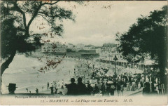Biarritz La Plage vue des Tamaris France à Biarritz