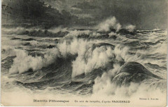 Biarritz Un soir de tempete France à Biarritz