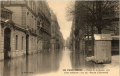 Paris 7e Rue de l'Universite. Paris Inonde 1910 à Paris 7e