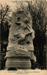 Carte postale ancienne Le Père-Lachaise - Falguière
                                                                     à Paris 20e
                                