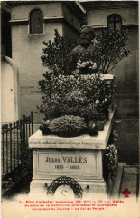 Carte postale ancienne Le Père-Lachaise - Jules Vallès
                                                                     à Paris 20e
                                