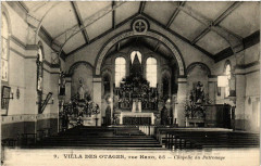 Villa des Otages, rue Haxo, 85 - Chapelle du Patronage à Paris 20e