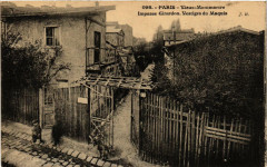 Carte postale ancienne Vieux-Montmartre - Impasse Girardon - Vestiges du Maquis
                                                                     à Paris 18e
                                