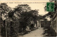 Carte postale ancienne Paris 18e Montmartre Coin Champetre du Moulin de la Galette
                                                                     à Paris
                                
