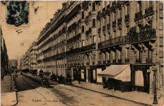 Carte postale ancienne La Rue Jouffroy
                                                                     à Paris 17e
                                