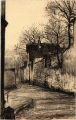 Carte postale ancienne Montmartre - Vieille Maison - Rue Saint Vincent
                                                                     à Paris 18e
                                