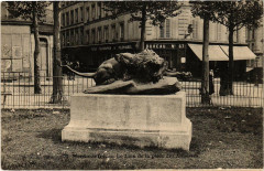 Carte postale ancienne Montmartre - Le Lion de la place des Abbesses
                                                                     à Paris 18e
                                