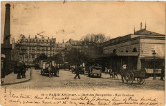 Carte postale ancienne Gare des Batignolles - Rue Cardinet
                                                                     à Paris 17e
                                