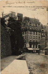 Carte postale ancienne Rue Ronsard et coin de la rue André-Del-Sarte
																	 à Paris 18e
								