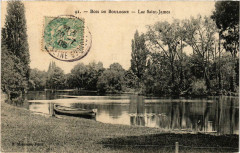 Carte postale ancienne Bois de Boulogne - Lac Saint-James
                                                                     à Paris 16e
                                