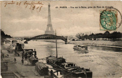 Vue sur la Seine, prise du Pont de Grenelle -
																					75016 Paris 16e
																			