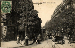 Carte postale ancienne Rue d'Alésia
                                                                     à Paris 14e
                                