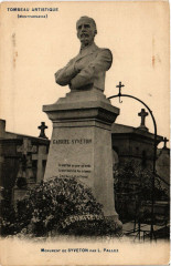 Carte postale ancienne Cimetière du Montparnasse - Monument de Syveton
                                                                     à Paris 14e
                                