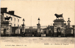Carte postale ancienne Abattoirs de Vaugirard
                                                                     à Paris 15e
                                