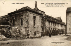 Carte postale ancienne Boulevard du Port-Royal - Restes du Monastère des Capucins (Hôpital Ricord)
                                                                     à Paris 14e
                                