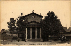 Carte postale ancienne Eglise Notre-Dame de Bercy, place Lachambeaudie
                                                                     à Paris 12e
                                