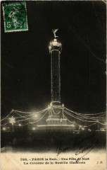 Paris la Nuit 12e Une Fete de Nuit. La Colonne de la Bastille