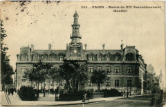 Carte postale ancienne Mairie du XIIe Arrondissement (Reuilly)
                                                                     à Paris 12e
                                